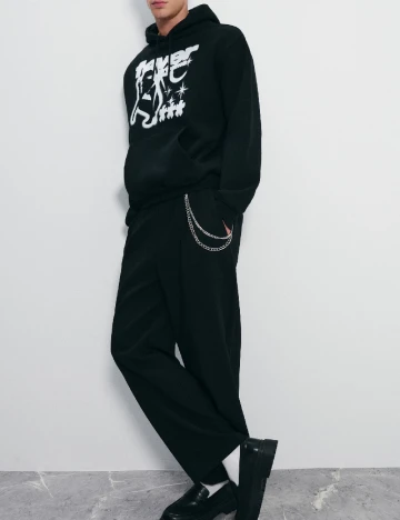 Hanorac House Brand, negru