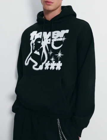 Hanorac House Brand, negru