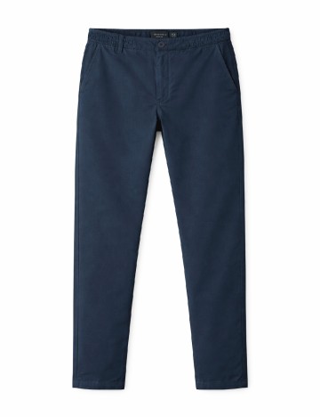 Pantaloni Pull&Bear, bleumarin