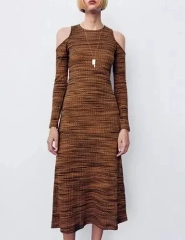 Rochie medie Zara, maro