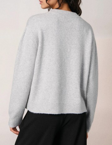 Pulover Oversize Sinsay, gri