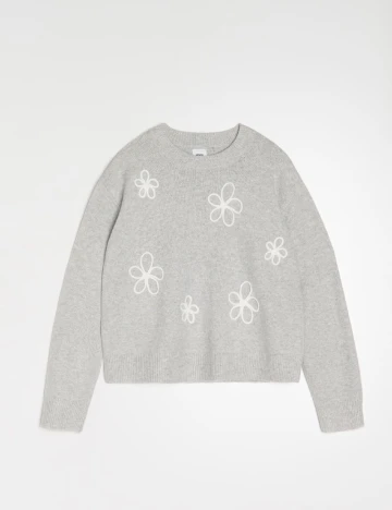 Pulover Oversize Sinsay, gri