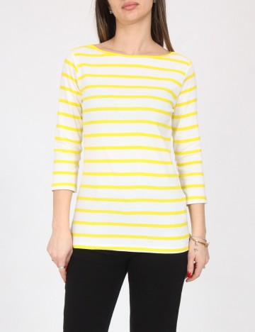 
						Bluza Zara, alb/galben