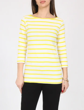 Bluza Zara, alb/galben