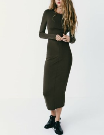 
						Rochie lunga Zara, verde