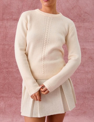 
						Pulover Sinsay, crem