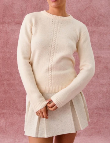 Pulover Sinsay, crem