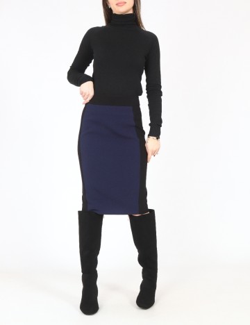 
						Fusta Zara, negru/bleumarin