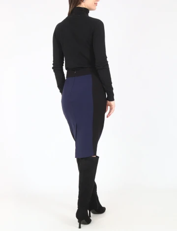 Fusta Zara, negru/bleumarin