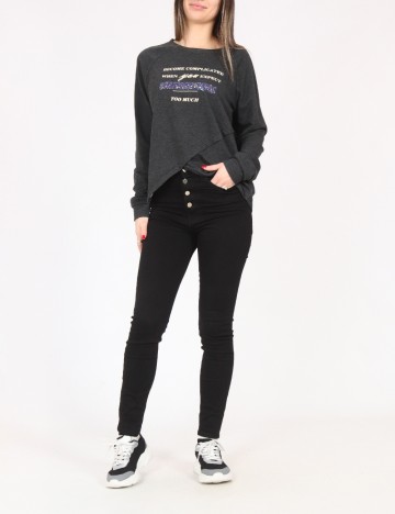 Bluza Bershka, gri inchis