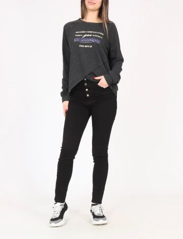 Bluza Bershka, gri inchis