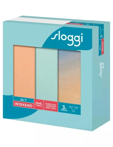 Set chiloti 3 perechi Sloggi by Triumph, mix culori