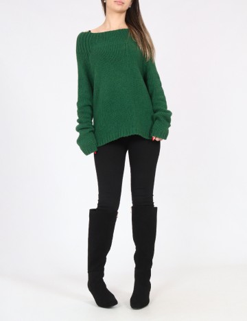 Pulover Oversize Zara, verde