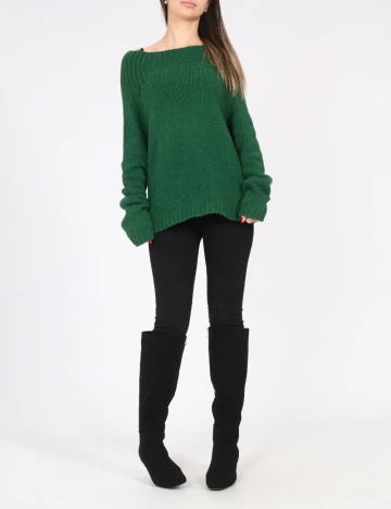 Pulover Oversize Zara, verde