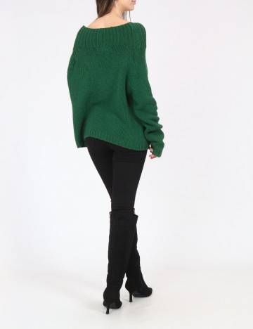 Pulover Oversize Zara, verde
