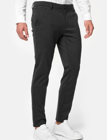 Pantaloni INDICODE, gri inchis