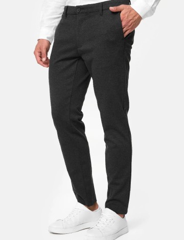 Pantaloni INDICODE, gri inchis