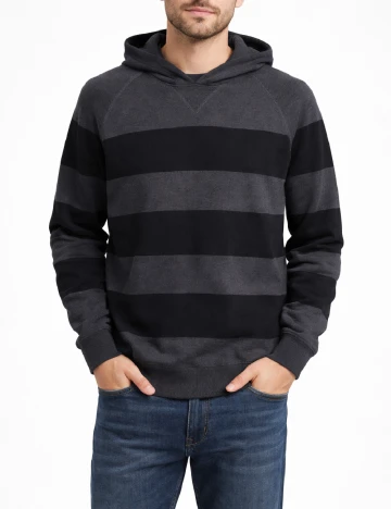 Hanorac Zara, gri/negru