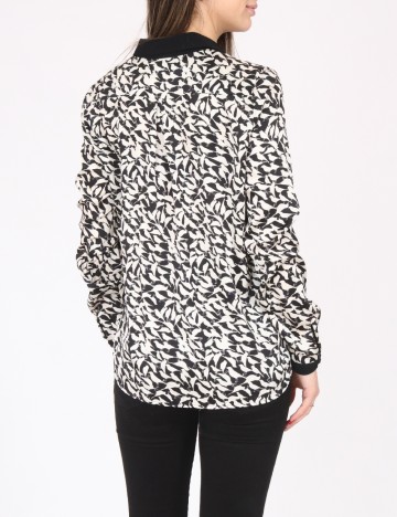 Camasa Zara, negru/alb