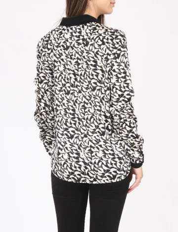 Camasa Zara, negru/alb