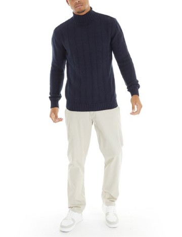 Pulover MO, bleumarin