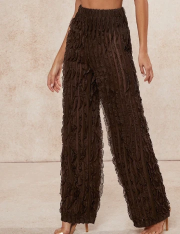 Pantaloni SHEIN, maro