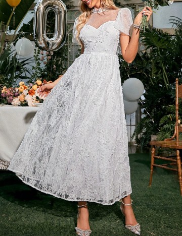 
						Rochie lunga SHEIN, alb