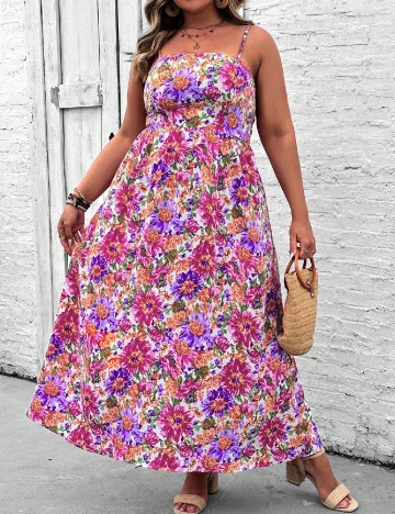 
						Rochie lunga SHEIN CURVE, mix culori