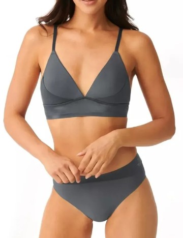 
						Sutien Sloggi by Triumph, gri petrol