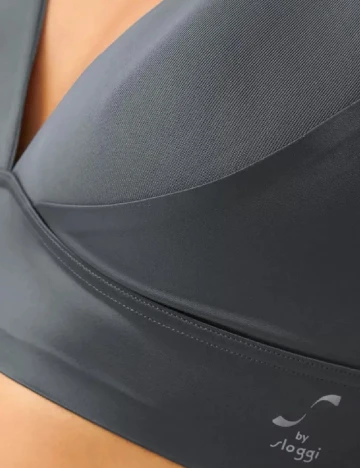 Sutien Sloggi by Triumph, gri petrol