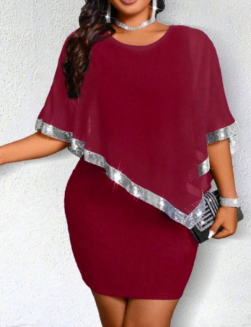 
						Rochie scurta SHEIN CURVE, rosu