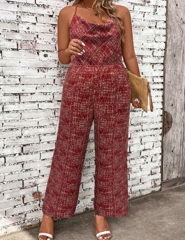 
						Salopeta SHEIN CURVE, rosu