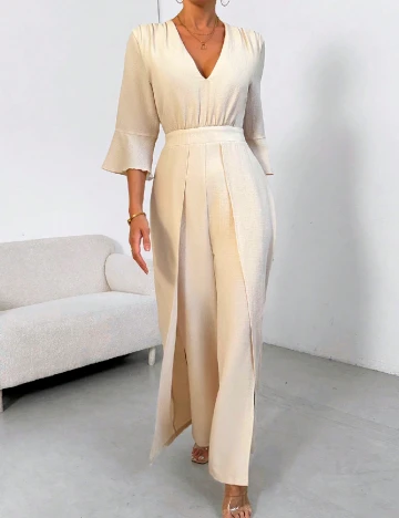 Salopeta SHEIN, crem