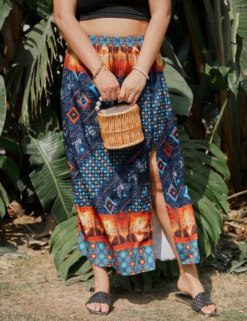 Fusta SHEIN CURVE, mix culori