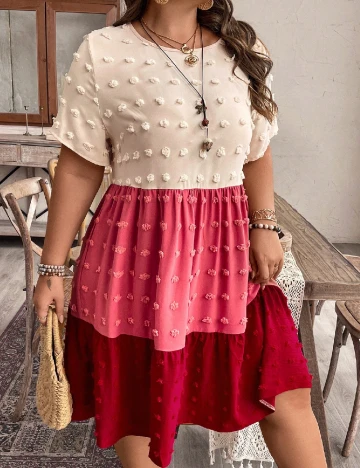 Rochie scurta SHEIN CURVE, mix culori