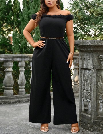 Salopeta SHEIN CURVE, negru