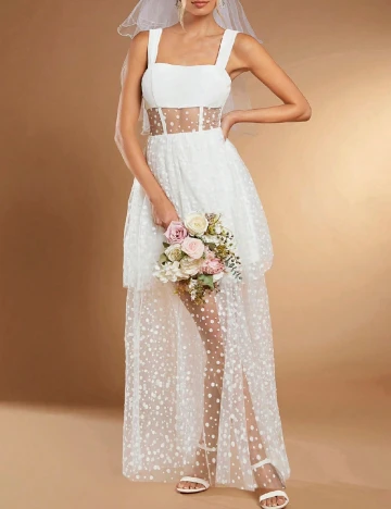 Rochie lunga SHEIN, alb