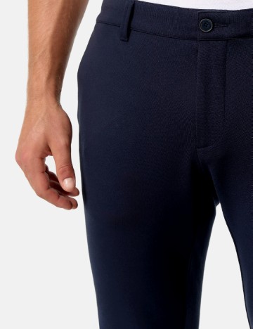 Pantaloni Jeff Urban Tailoring, bleumarin inchis