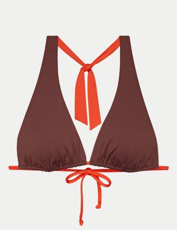 Sutien de baie reversibil Triumph, portocaliu/maro