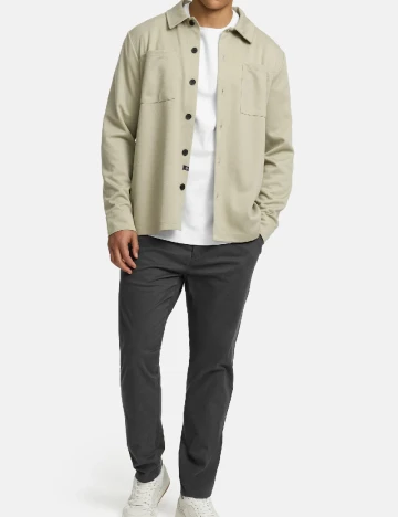 Pantaloni INDICODE, gri inchis