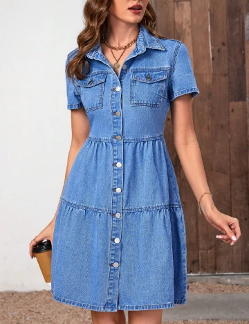 Rochie scurta SHEIN, albastru