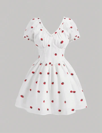 Rochie scurta SHEIN, alb