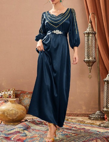 
						Rochie lunga SHEIN, bleumarin