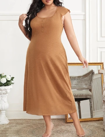 Rochie de noapte SHEIN CURVE, maro
