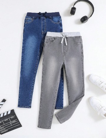 
						Set pantaloni 2 perechi Shein Kids, mix culori