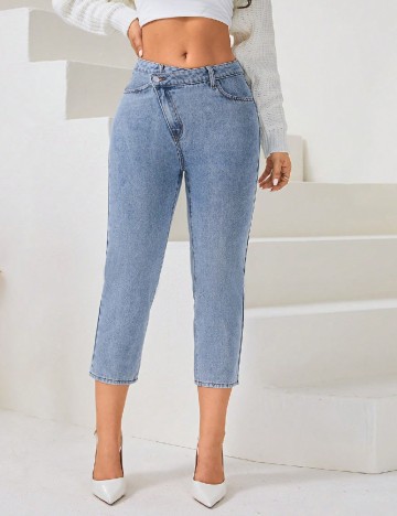 
						Blugi SHEIN, albastru