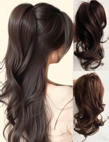 
						Extensie de par SHEIN, maro