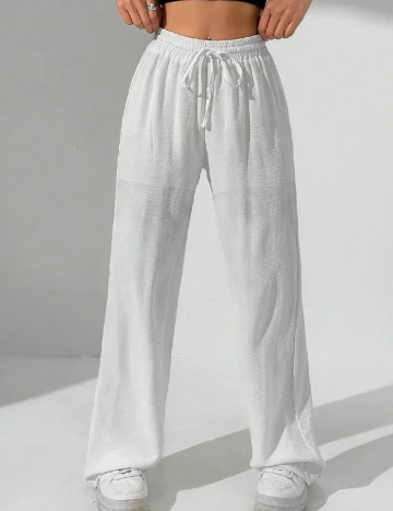 Pantaloni SHEIN, alb