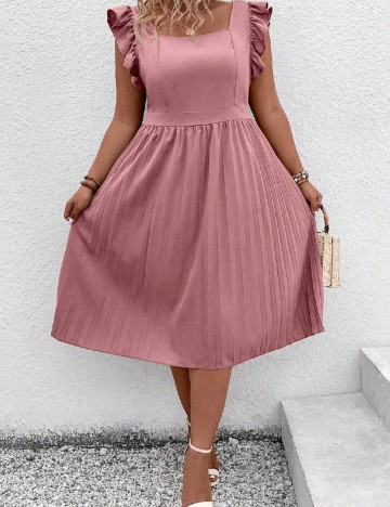 
						Rochie medie SHEIN CURVE, roz