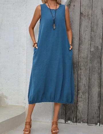 
						Rochie medie Emery Rose, albastru